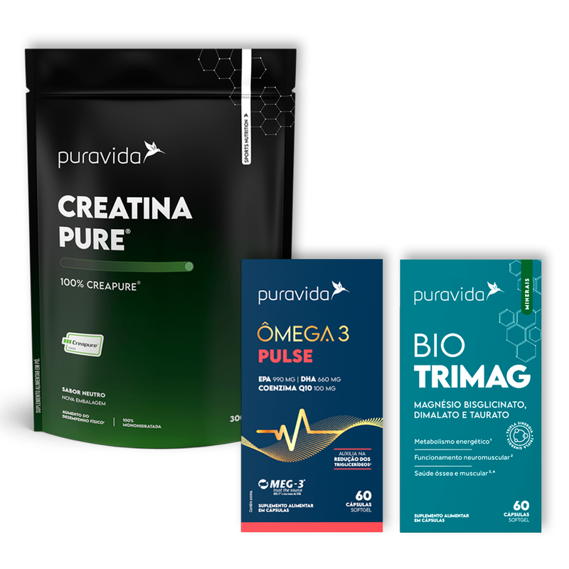 Bio Trimag + ÔMEGA 3 Pulse + Creatina Pure ®